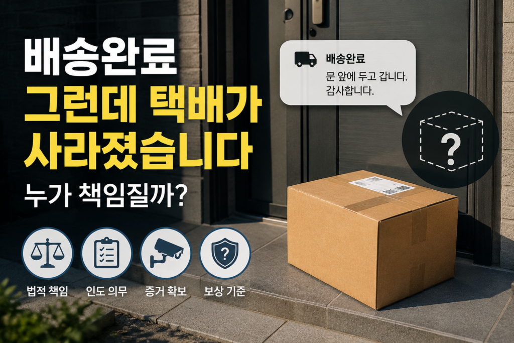 배송완료후택배분실책임